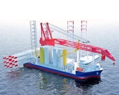 2022年 上海博强重工 2200dwt 风电安装平台船